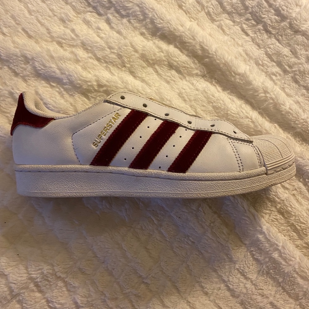 Velvet Burgundy Adidas Allstars